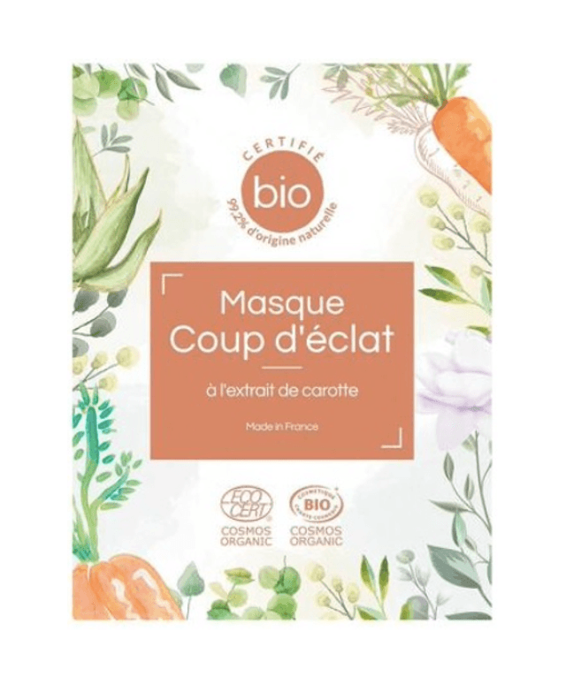 Masque Coup d&#039;éclat Bio à la Carotte